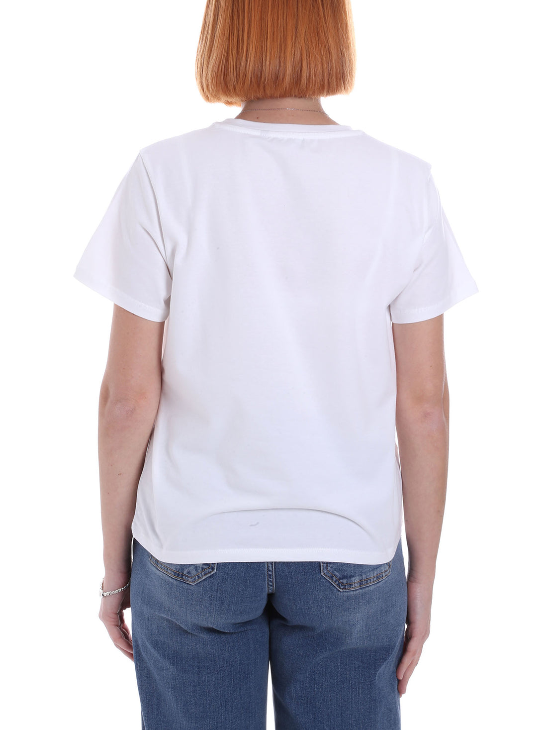 T-shirt Bianco Rosa Emme Marella