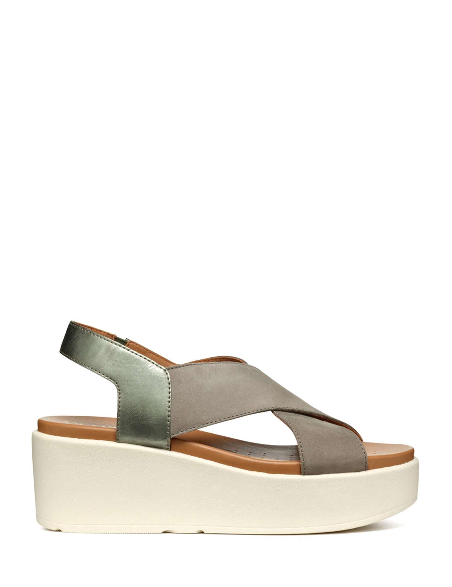 Sandali zeppa Verde Geox