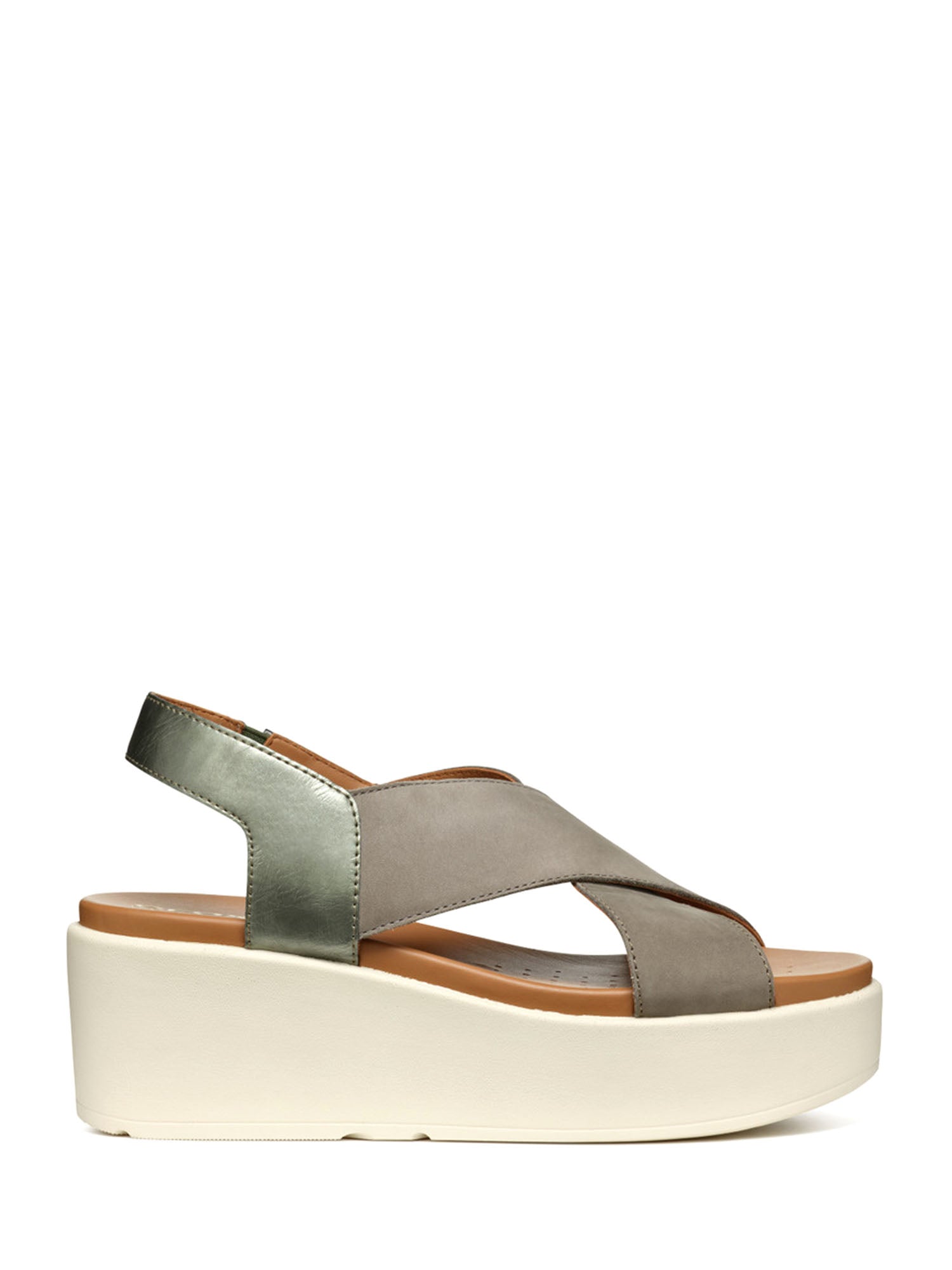 Sandali zeppa Verde Geox