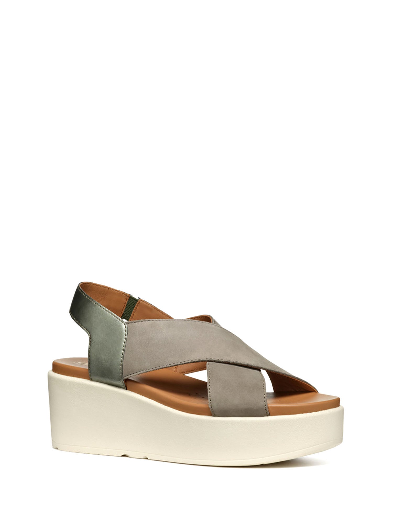 Sandali zeppa Verde Geox