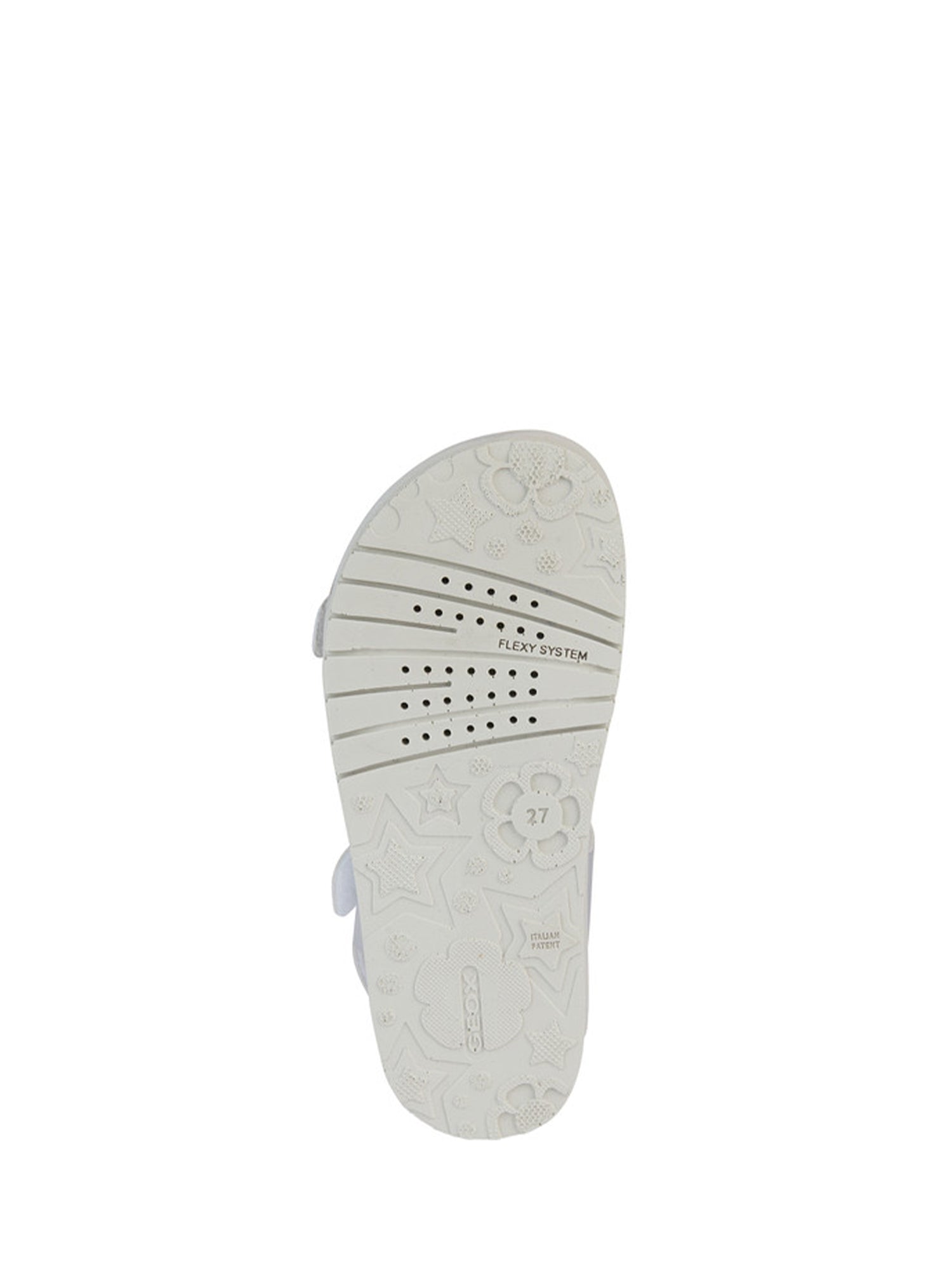 Sandali con strappi Argentato Geox