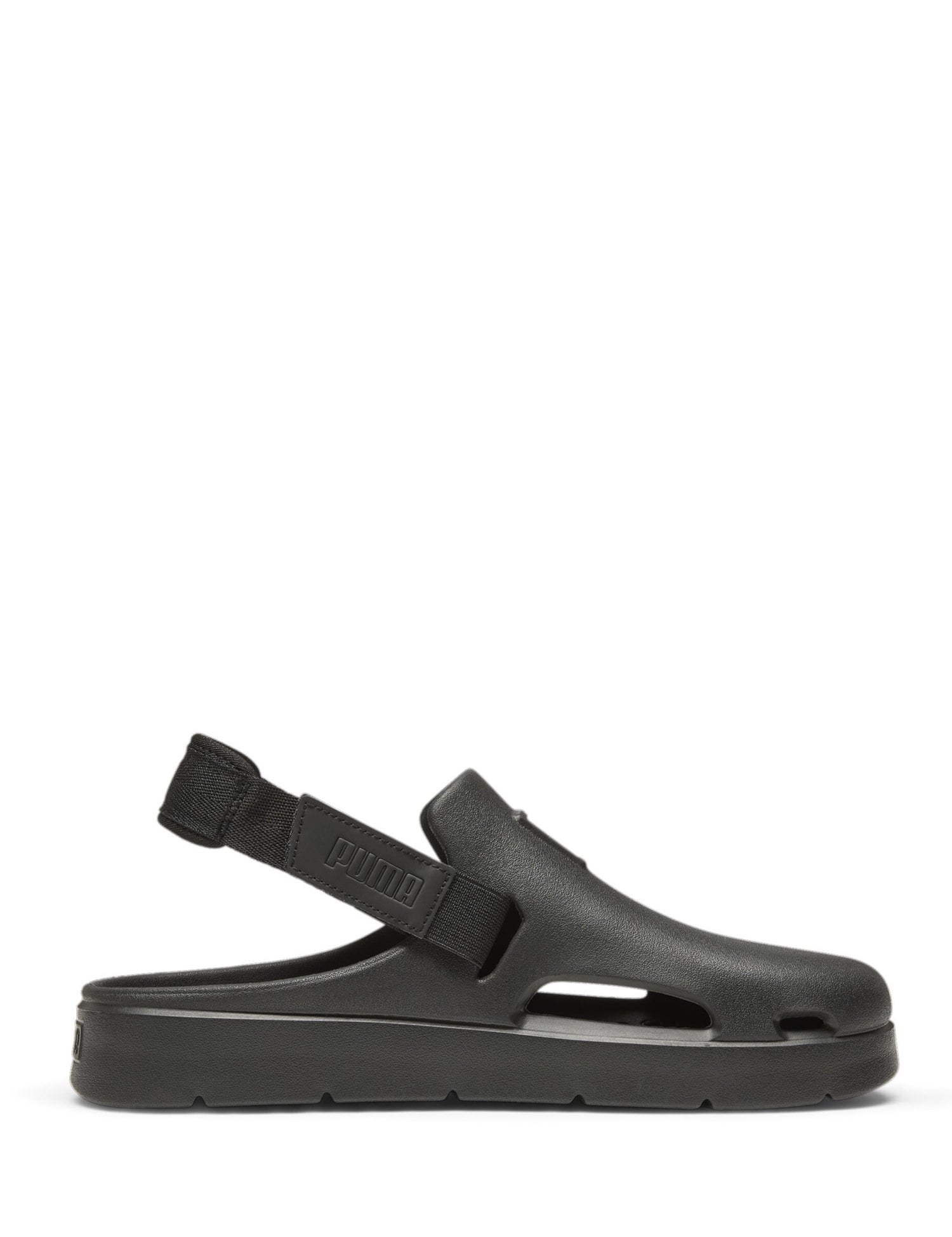 Sandali con strappi Nero Puma