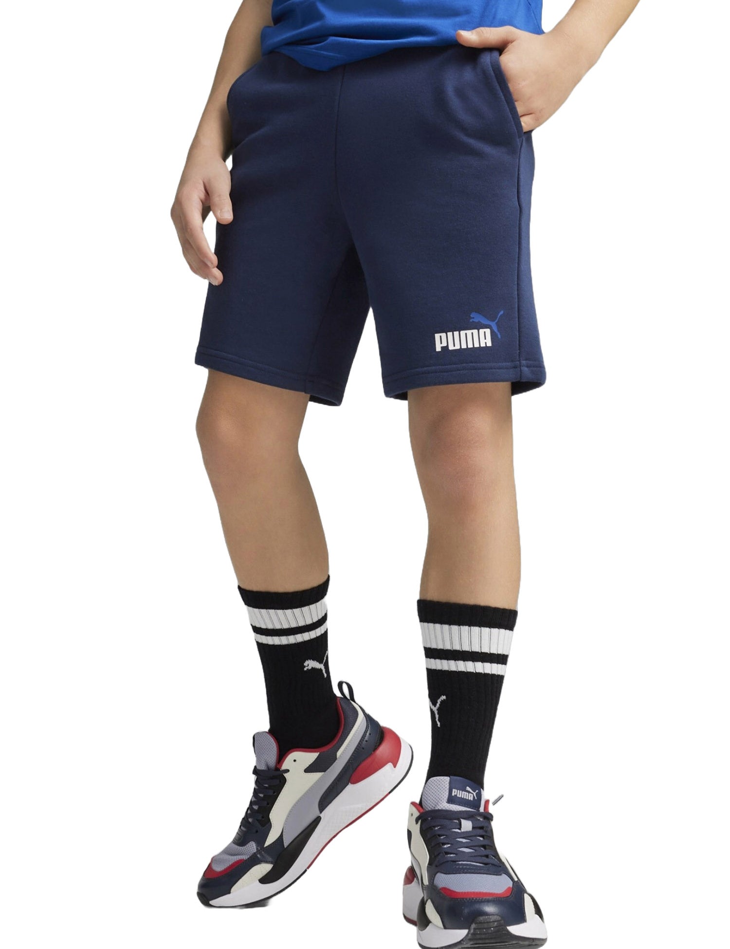 Shorts Blu Bianco Puma