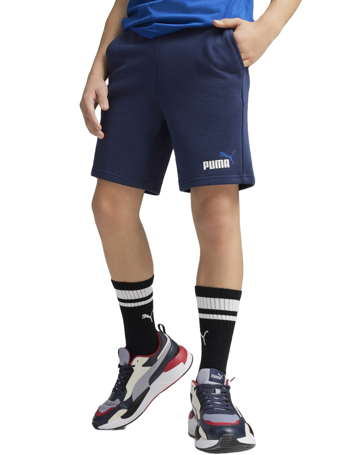 Shorts Blu Bianco Puma