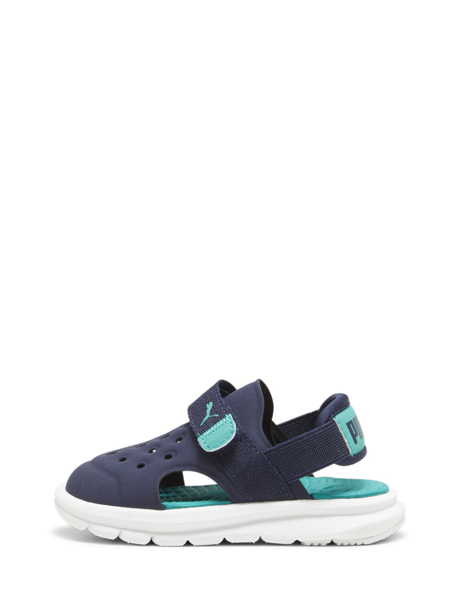 Sandali con strappi Blu Puma