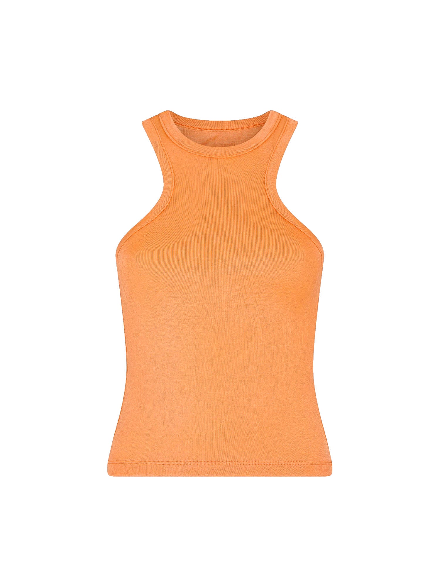 Top e canotte Arancio F**k