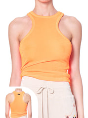 Top e canotte Arancio F**k