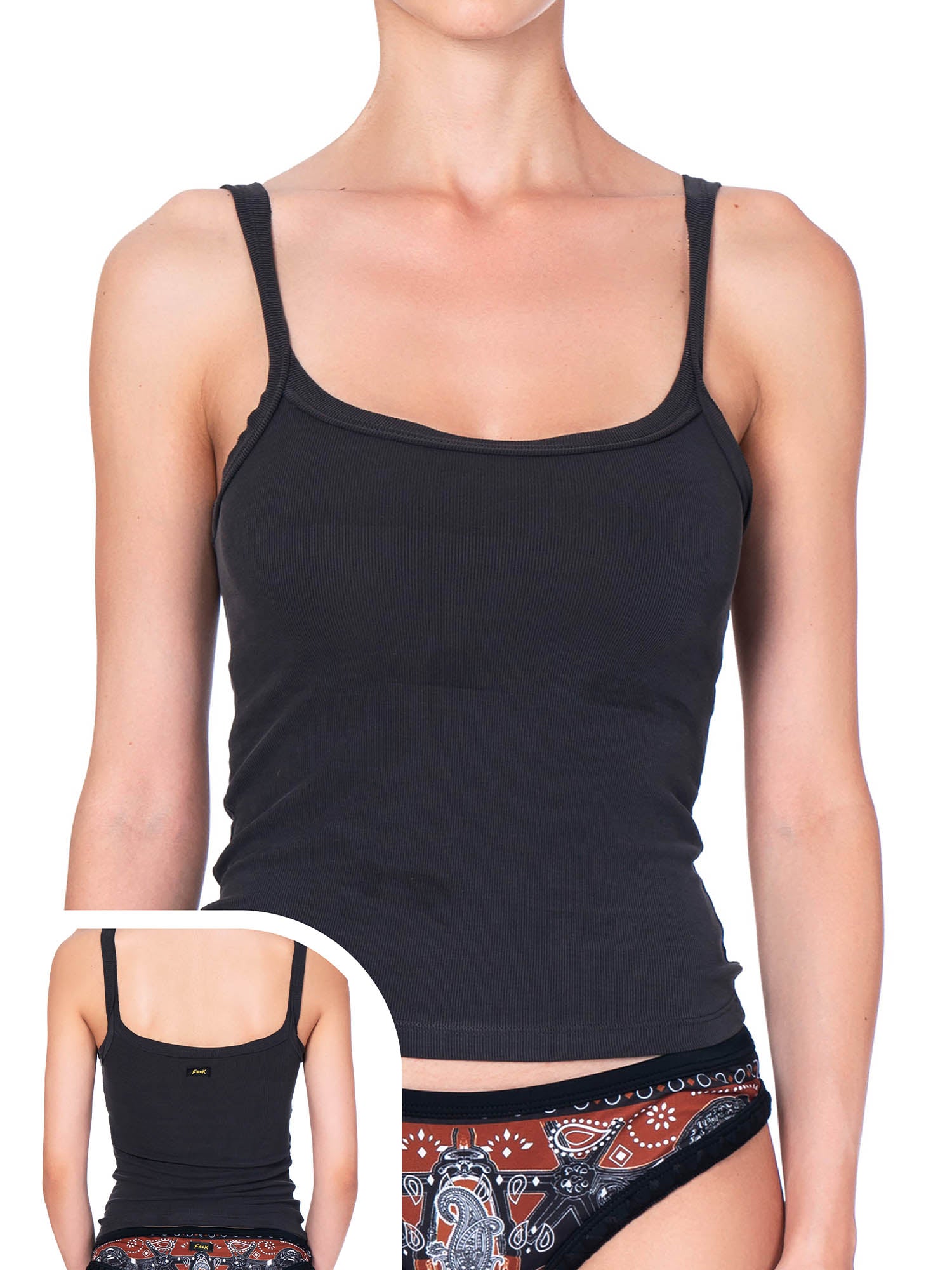 Top e canotte Nero F**k