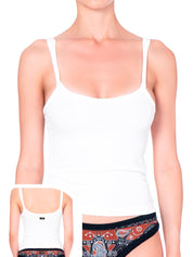 Top e canotte Bianco F**k