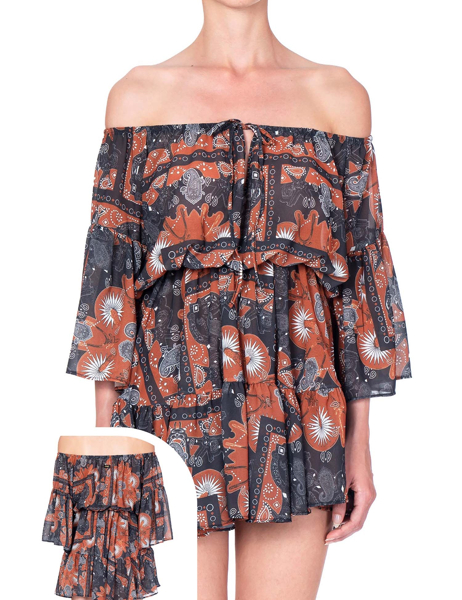 Copricostume Marrone F**k