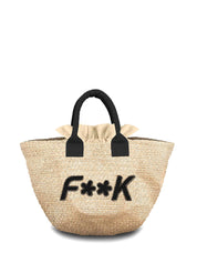 Borse mare Beige F**k