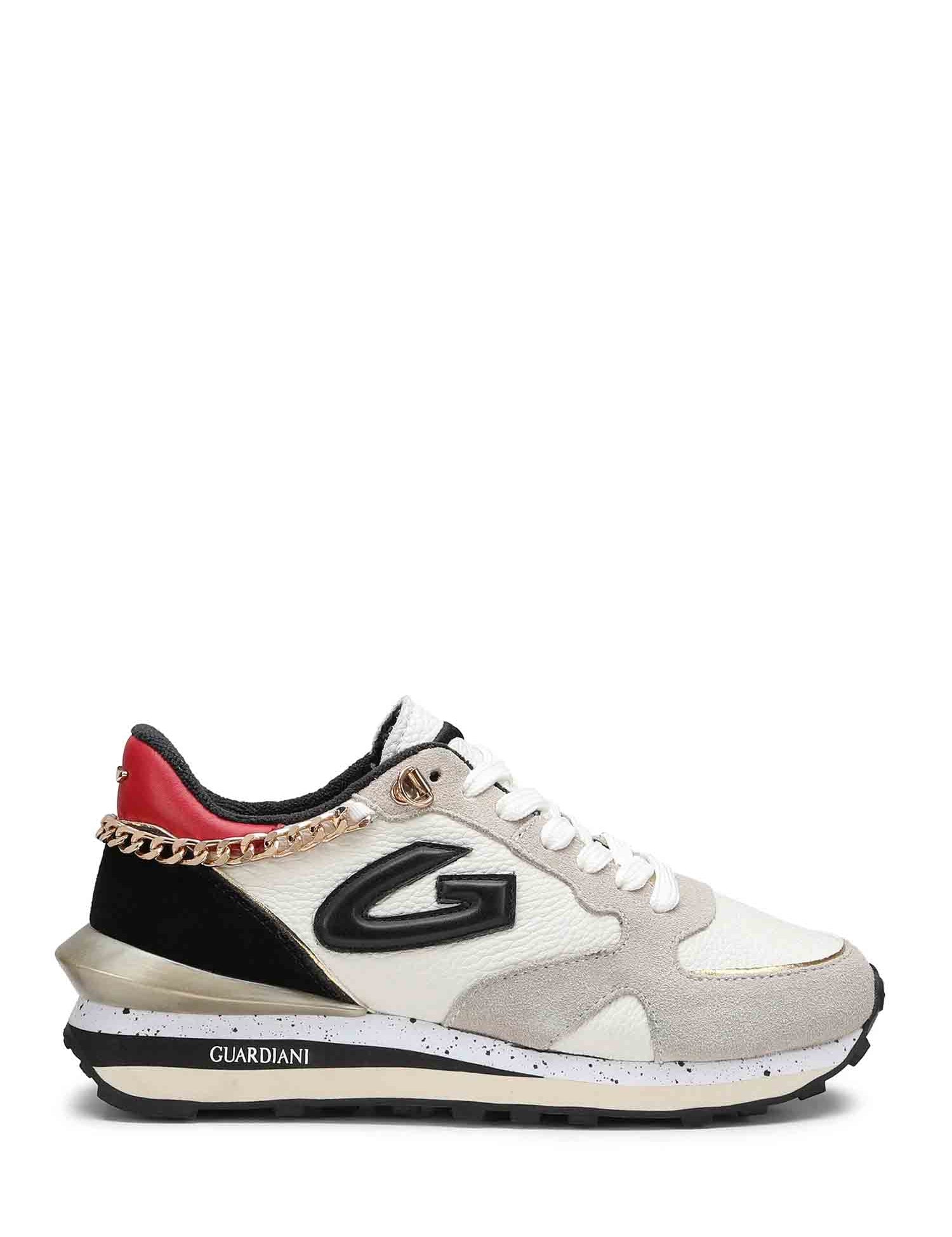 Sneakers Beige Alberto Guardiani