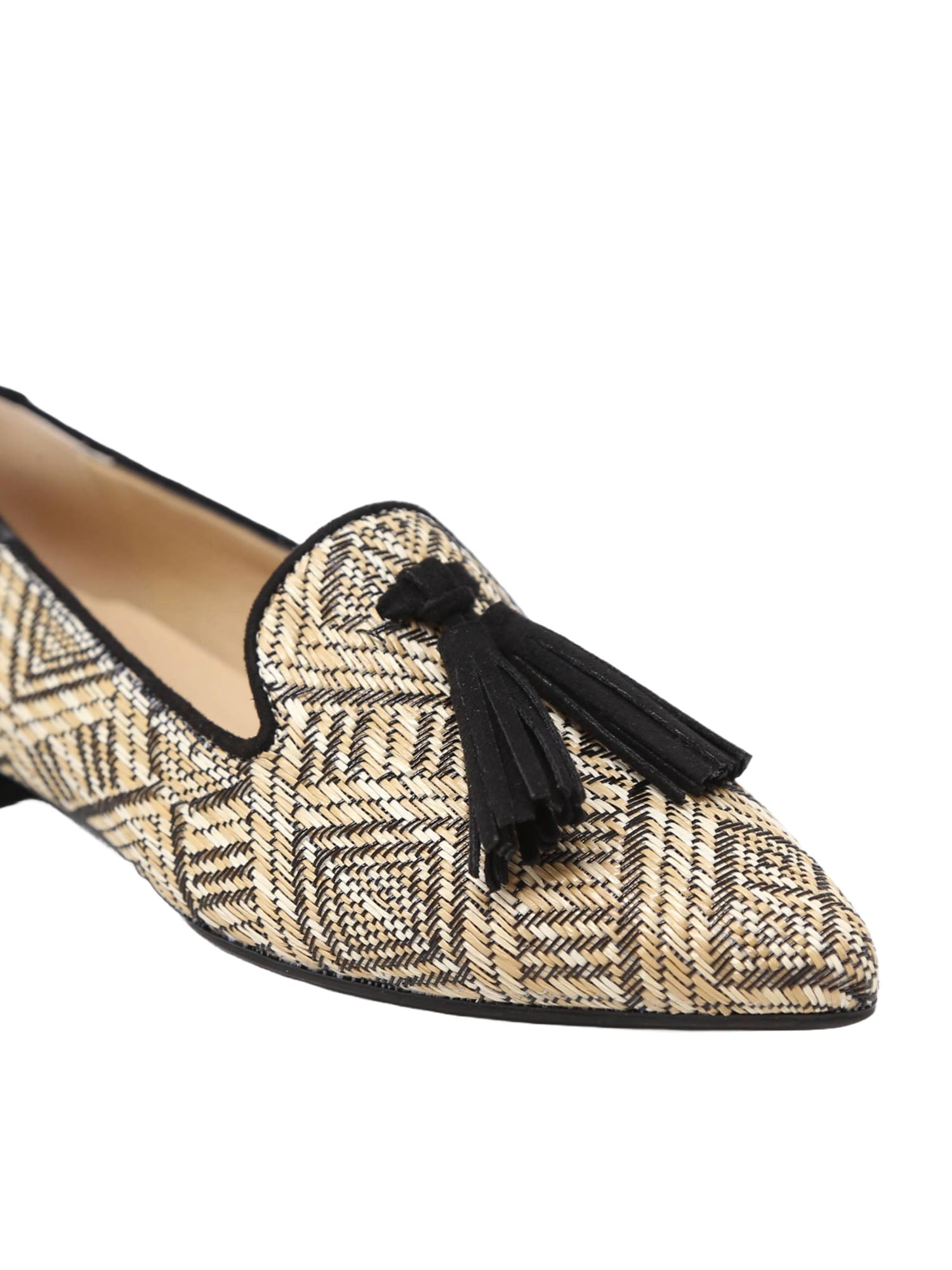 Mocassini Beige Nero Grace Shoes