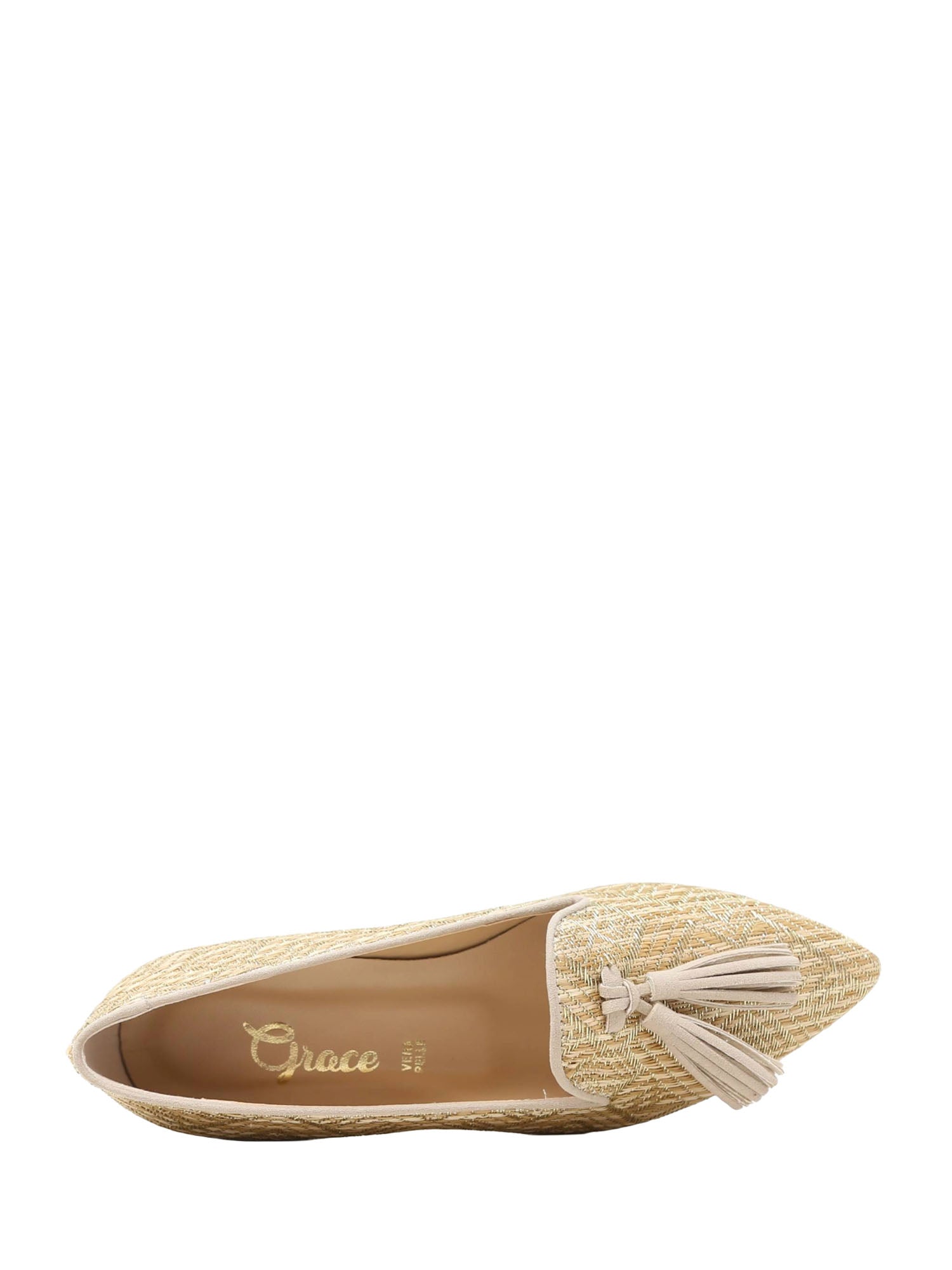 Mocassini Beige Oro Grace Shoes