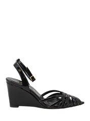 Sandali zeppa Nero Grace Shoes