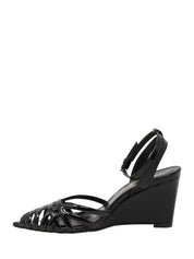 Sandali zeppa Nero Grace Shoes