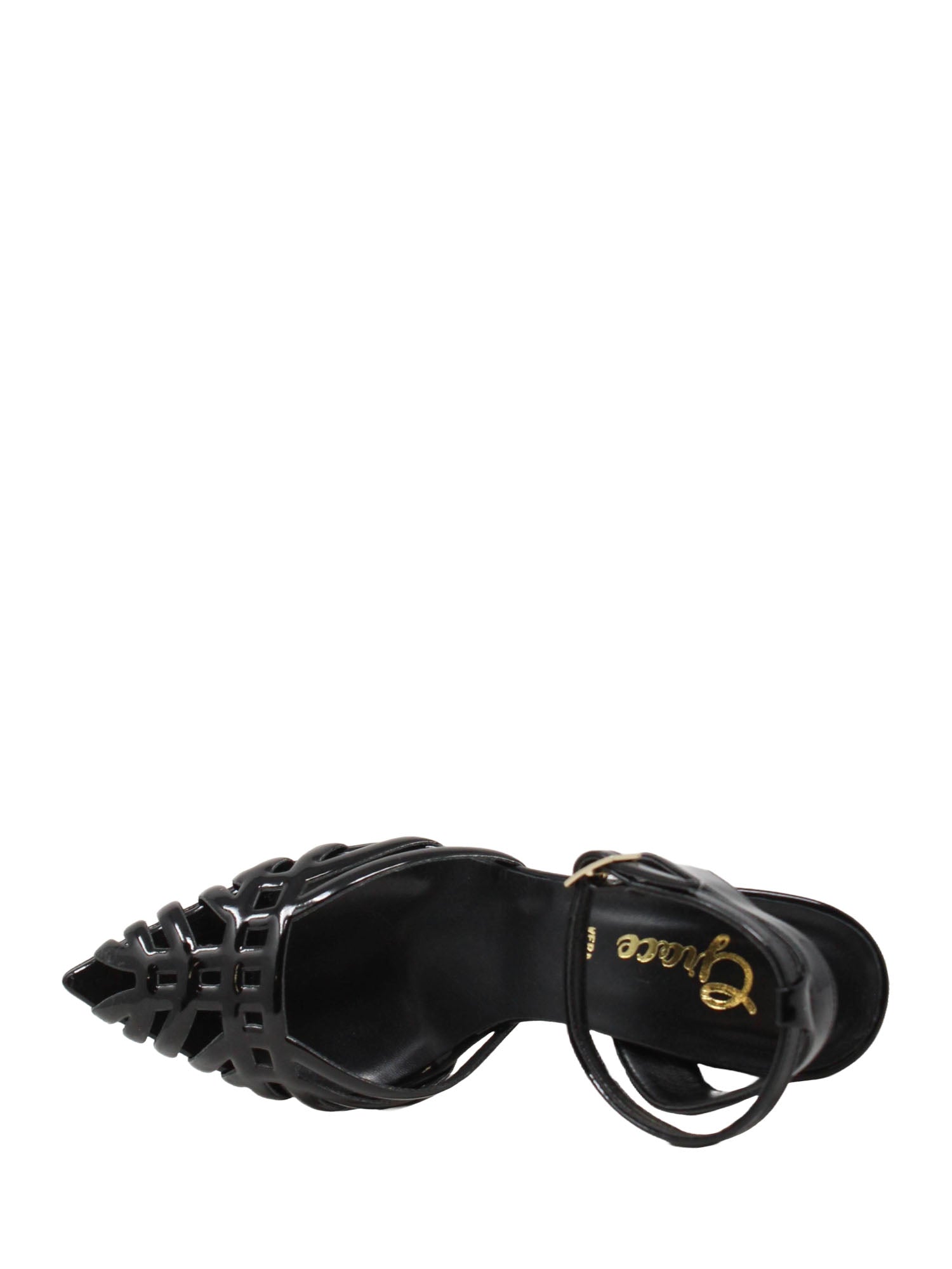 Sandali zeppa Nero Grace Shoes