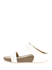 Sandali zeppa Bianco Grunland