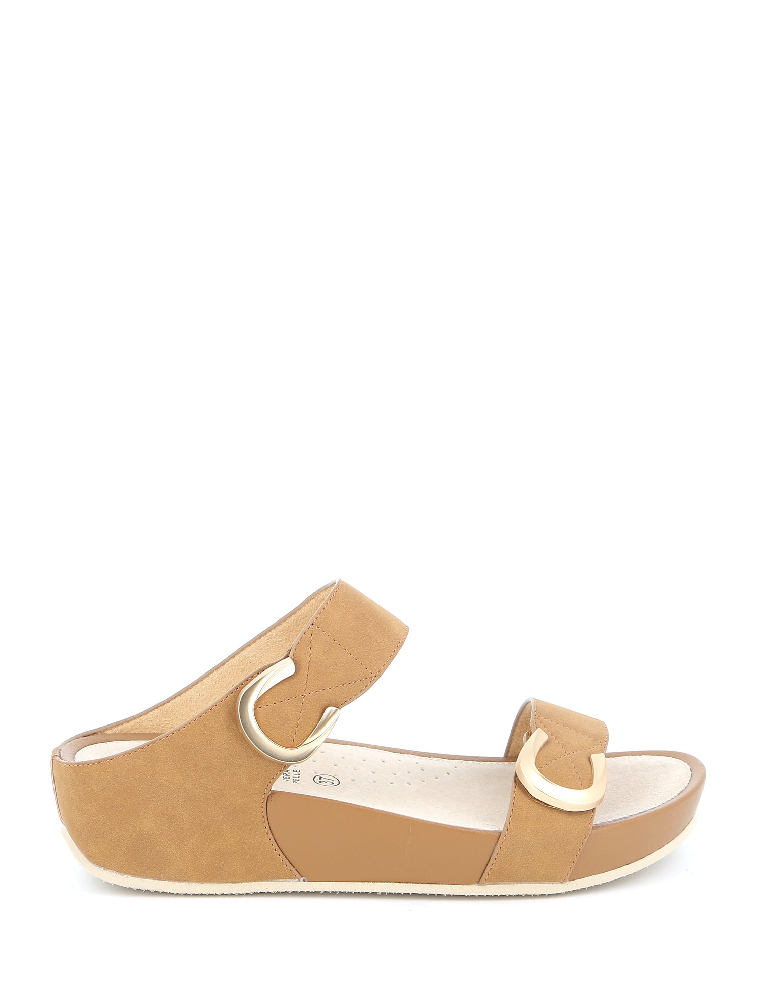 Sandali zeppa Marrone Grunland