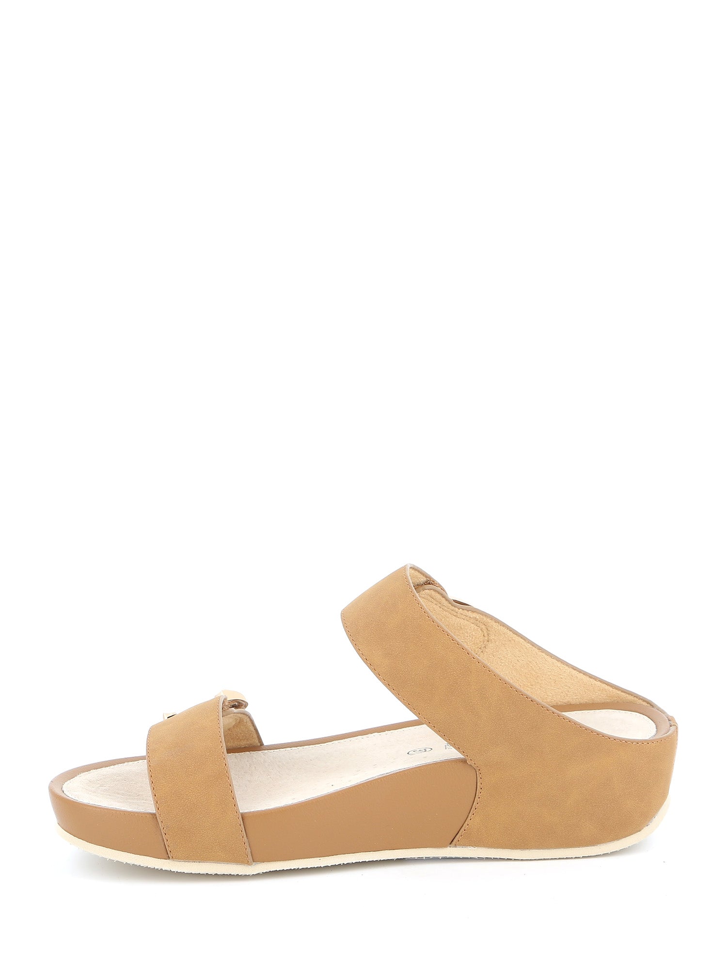 Sandali zeppa Marrone Grunland