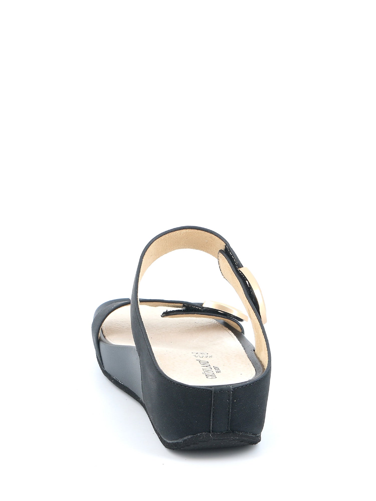 Sandali zeppa Nero Grunland