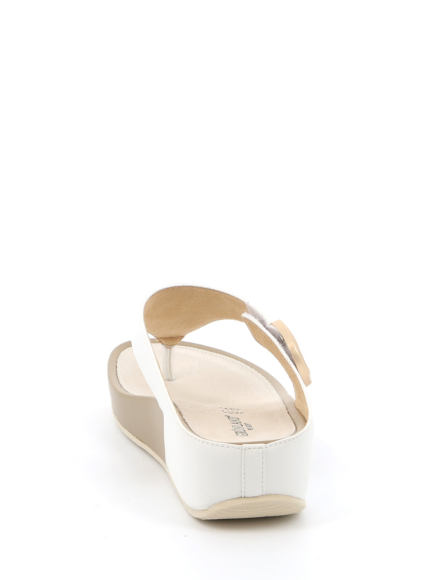 Sandali zeppa Bianco Grunland