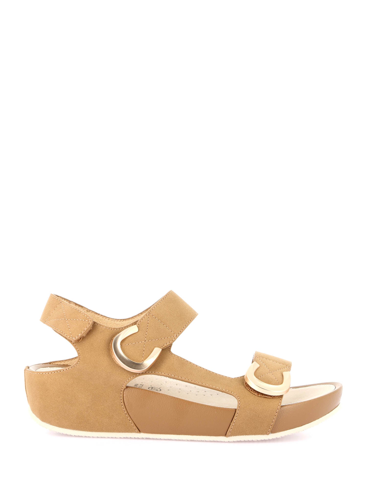 Sandali zeppa Marrone Grunland