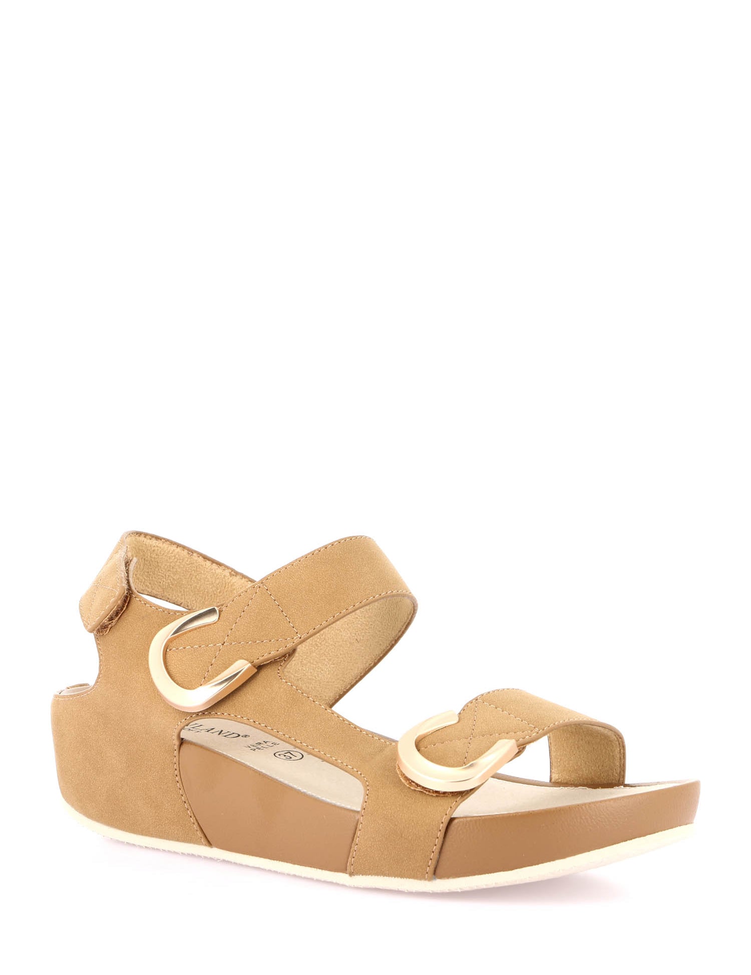 Sandali zeppa Marrone Grunland