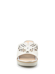 Sandali zeppa Argentato Grunland