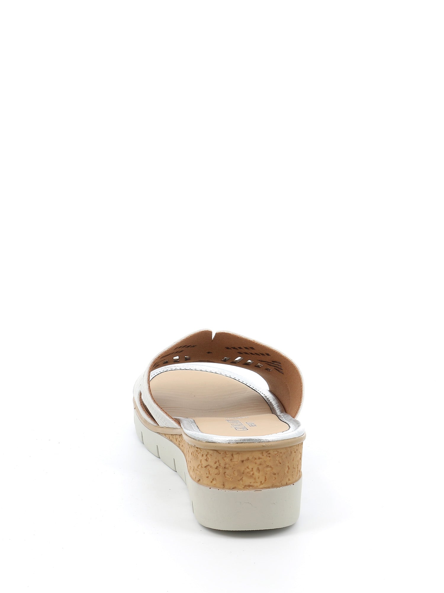 Sandali zeppa Argentato Grunland