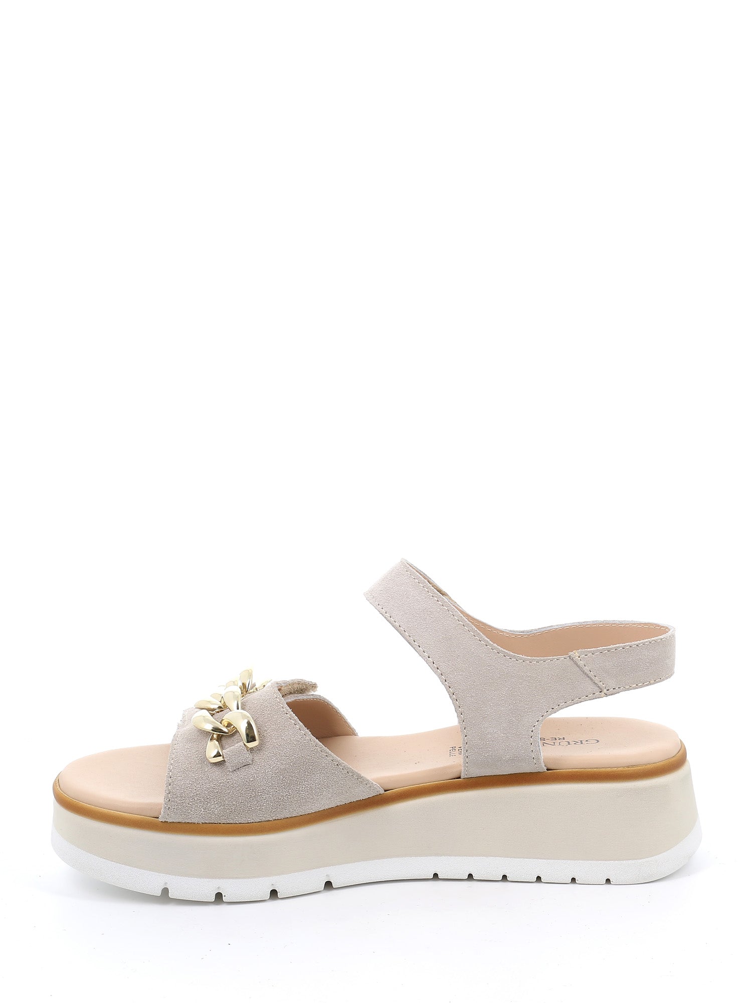 Sandali zeppa Beige Grunland