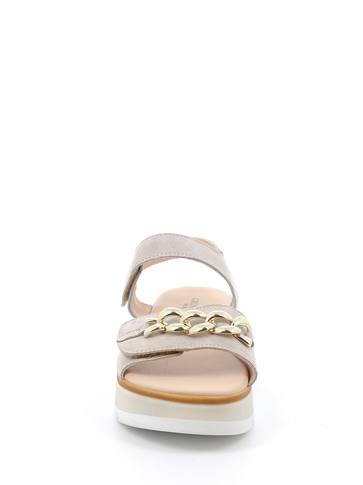 Sandali zeppa Beige Grunland