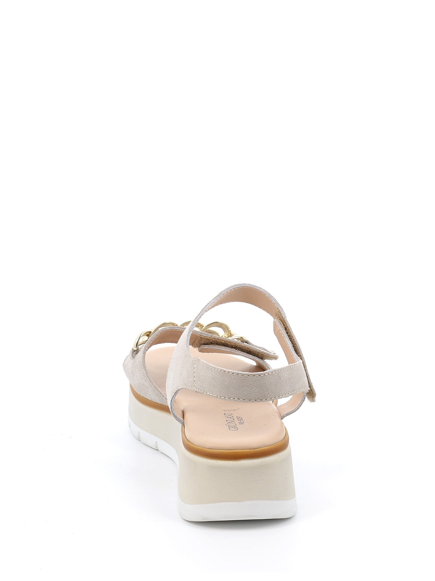 Sandali zeppa Beige Grunland
