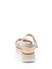 Sandali zeppa Beige Grunland