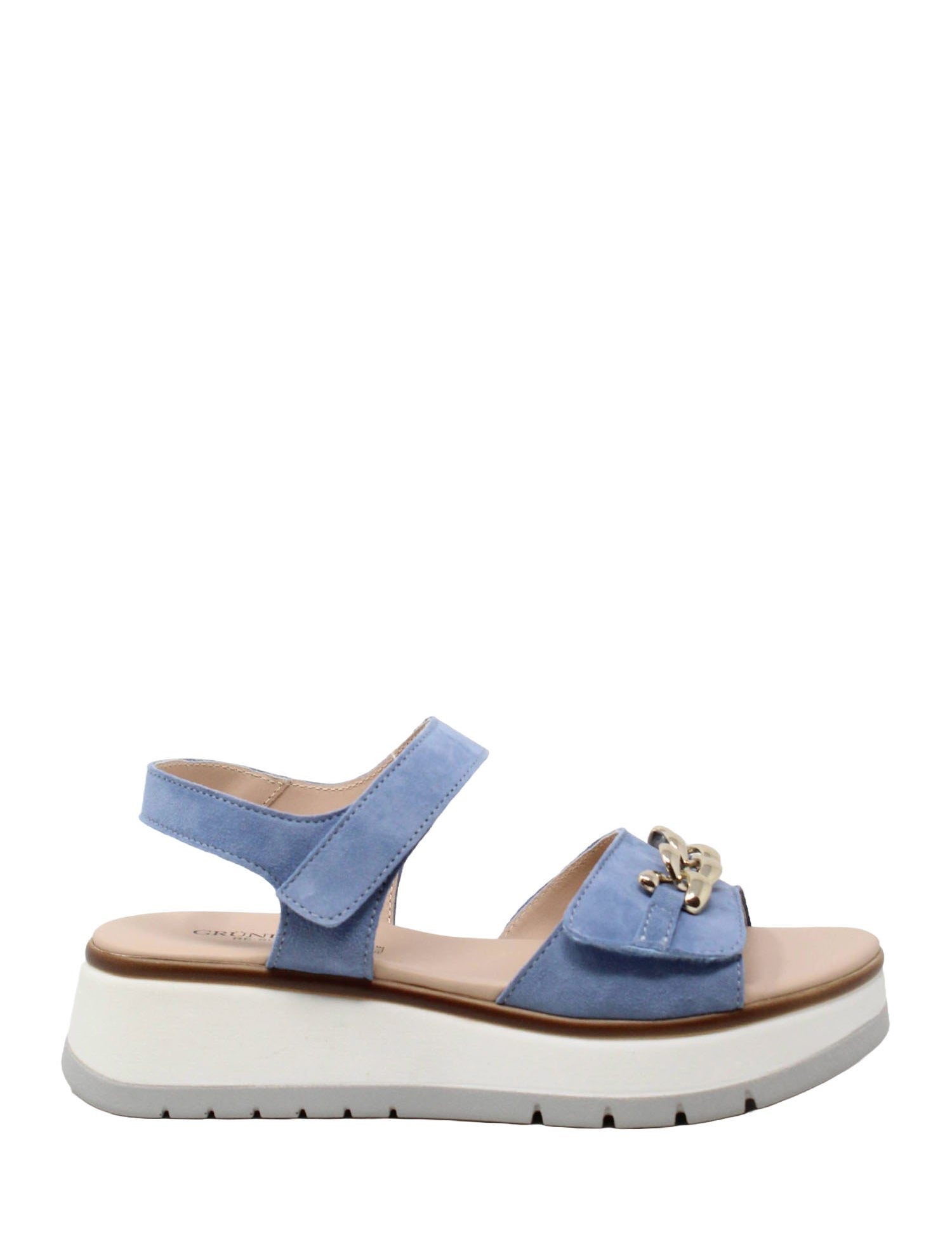 Sandali zeppa Celeste Grunland