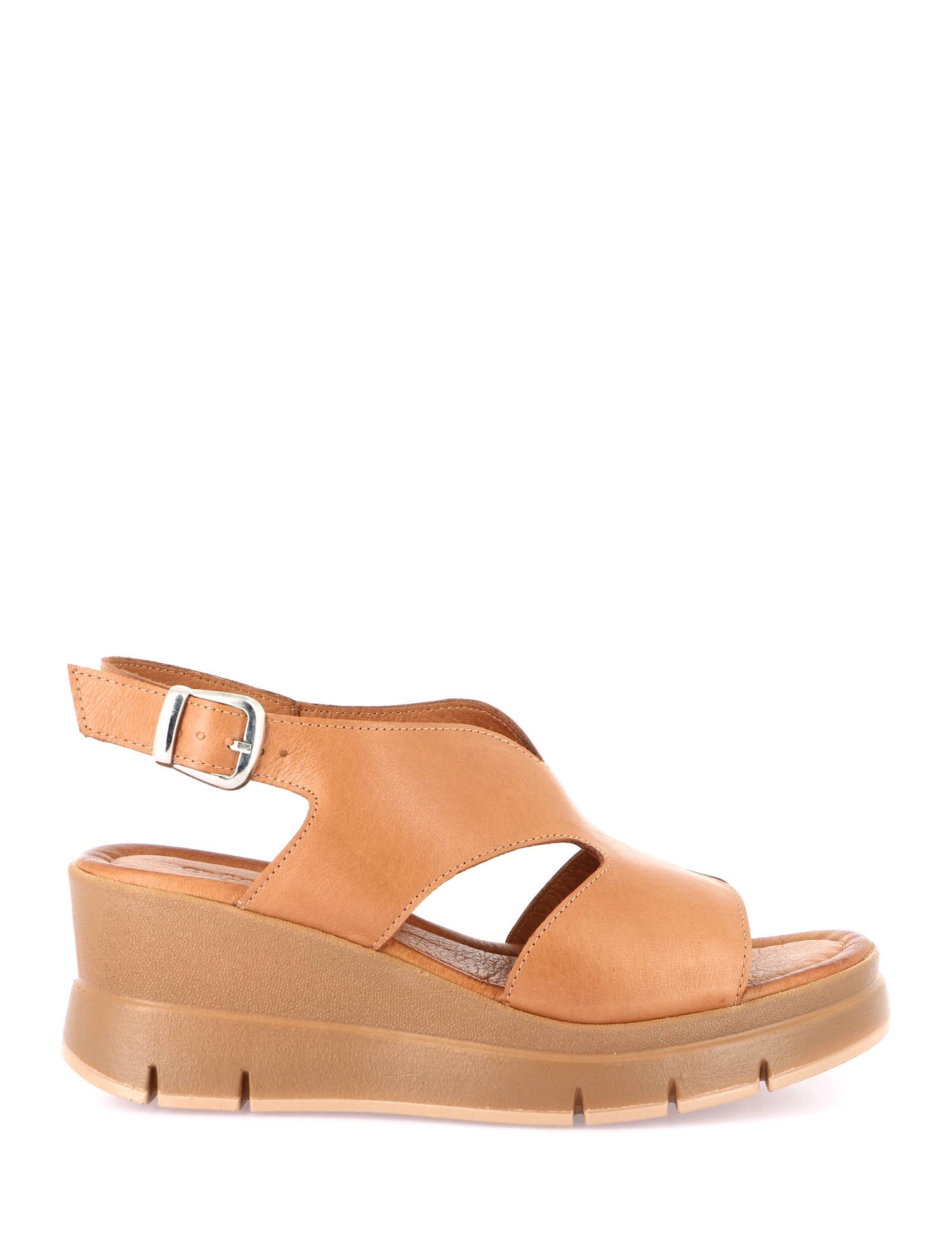 Sandali zeppa Marrone Grunland