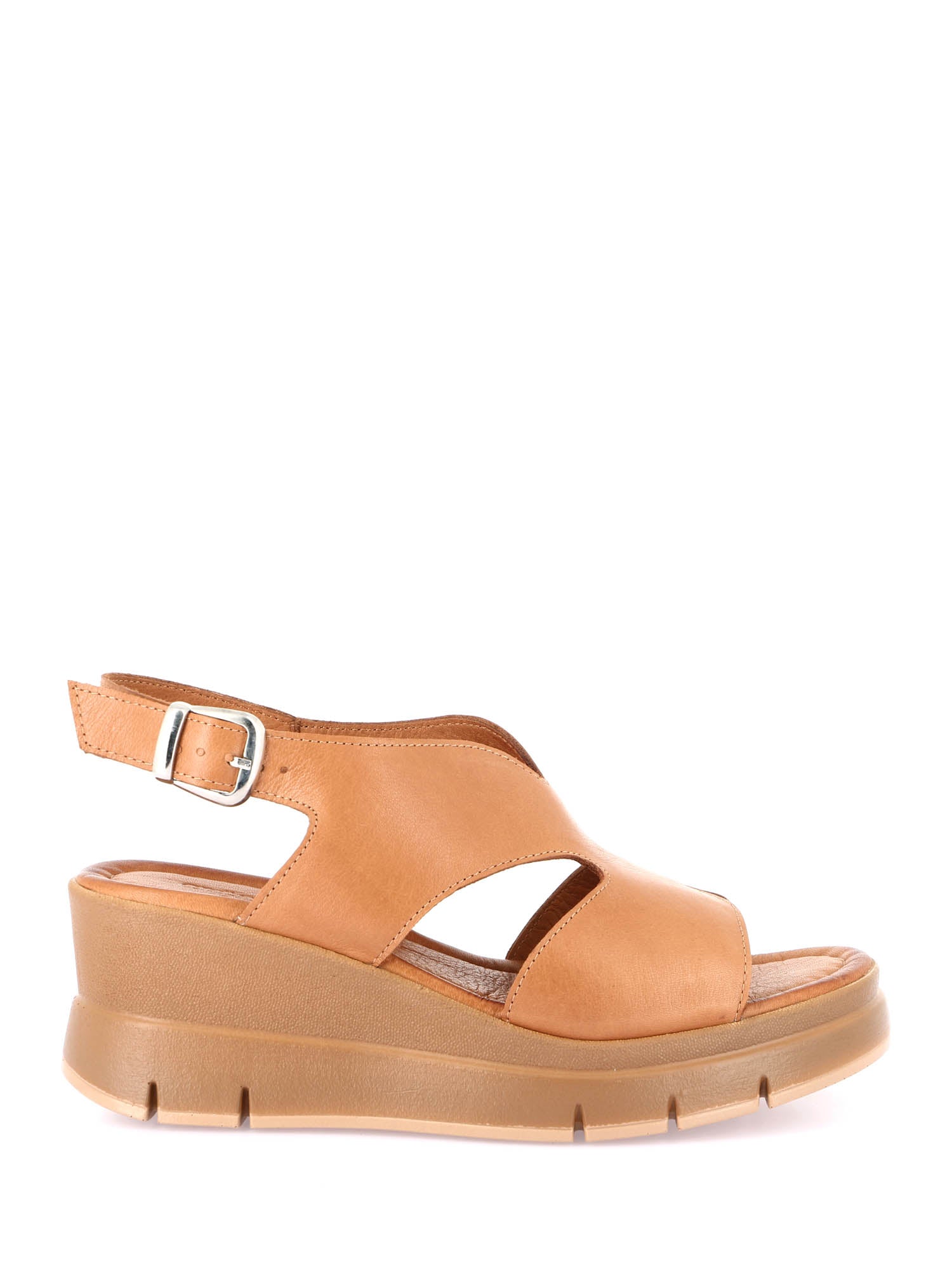 Sandali zeppa Marrone Grunland