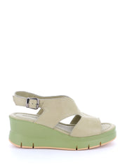 Sandali zeppa Verde Grunland