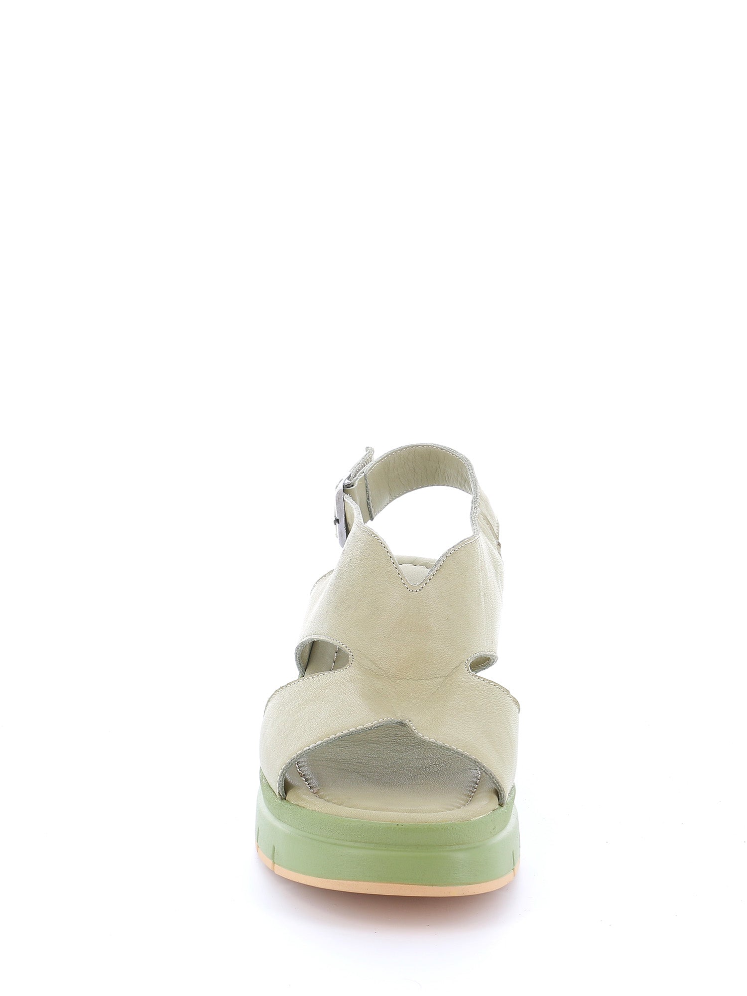 Sandali zeppa Verde Grunland