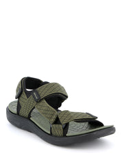 Sandali con strappi Verde Grunland