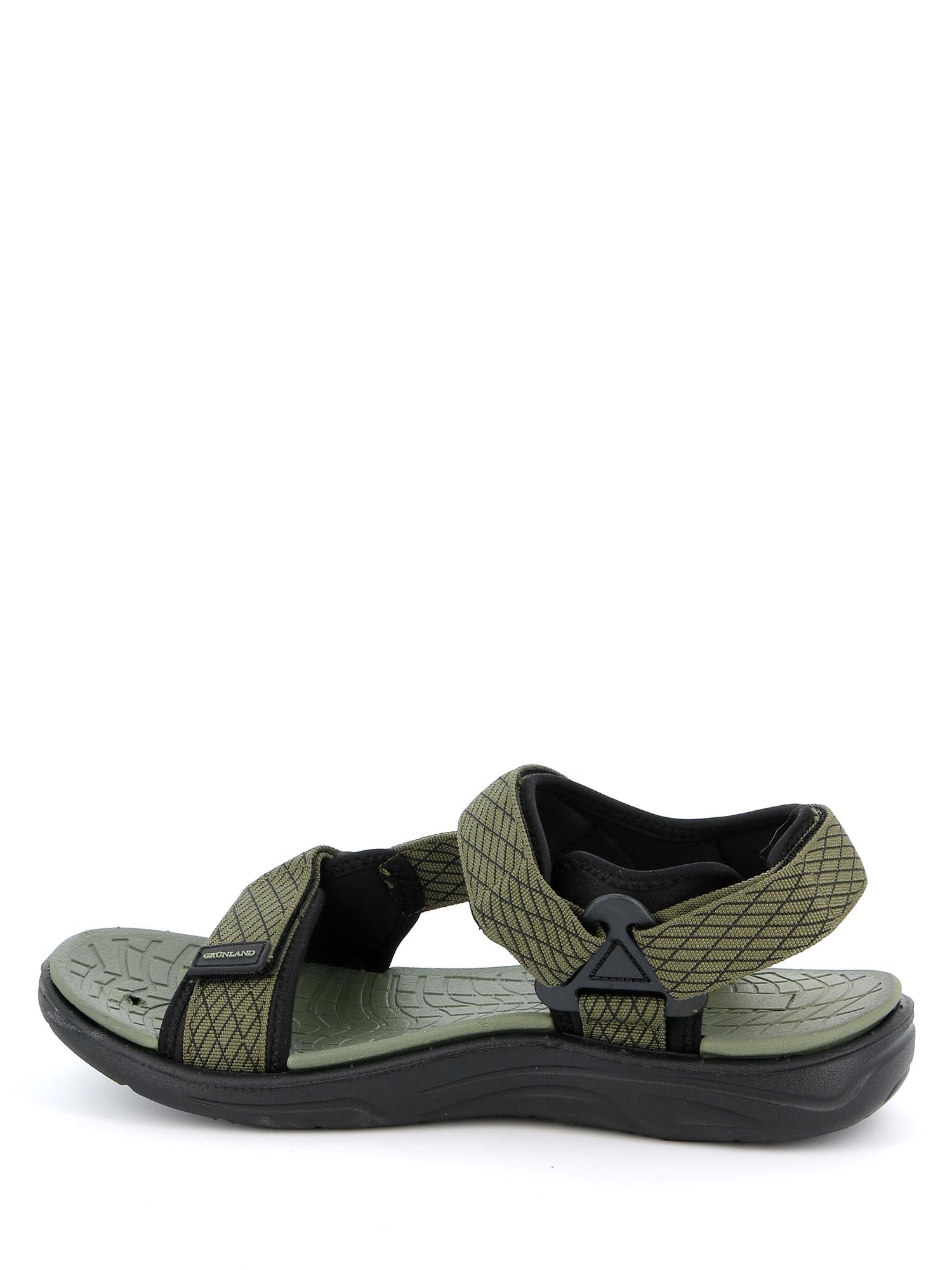 Sandali con strappi Verde Grunland