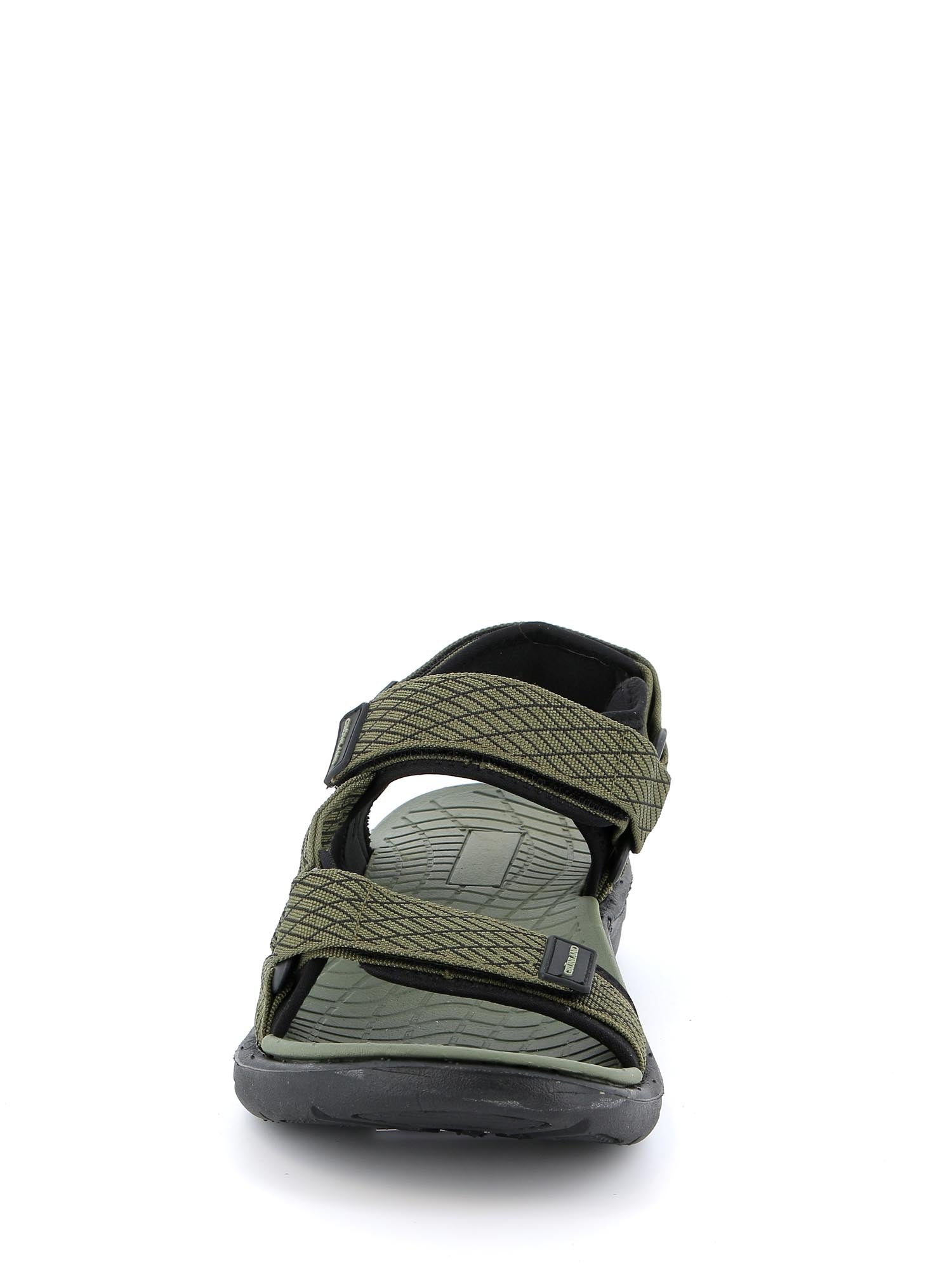 Sandali con strappi Verde Grunland