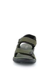 Sandali con strappi Verde Grunland