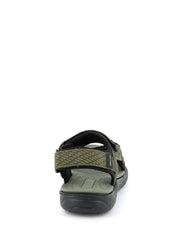 Sandali con strappi Verde Grunland