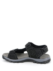 Sandali con strappi Nero Grunland