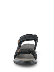 Sandali con strappi Nero Grunland