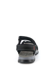 Sandali con strappi Nero Grunland