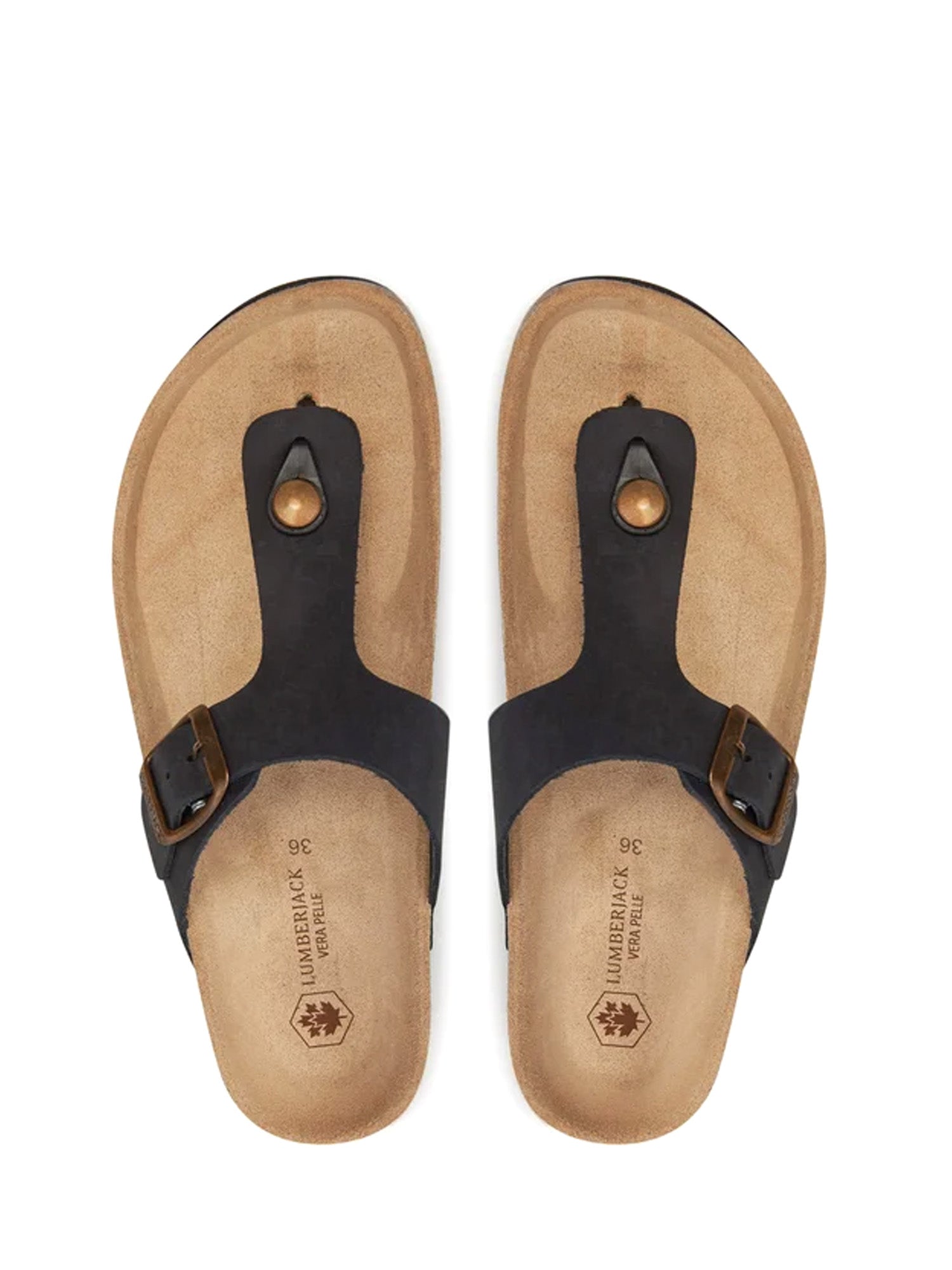 Infradito Nero Lumberjack