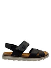 Sandali con strappi Nero Lumberjack