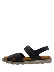 Sandali con strappi Nero Lumberjack